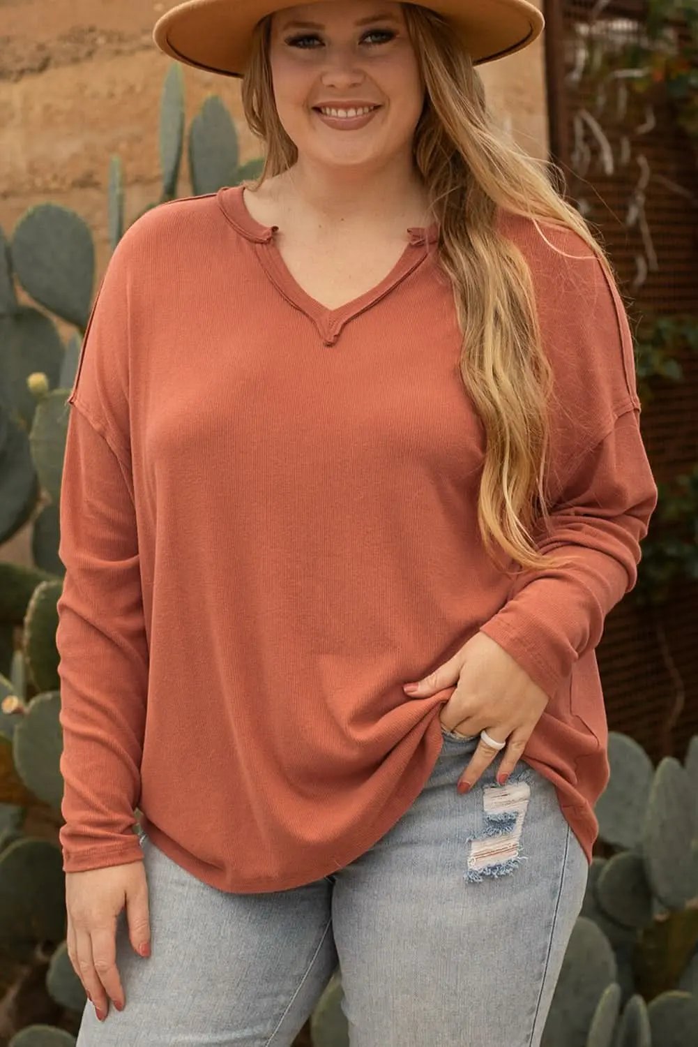 Chic plus size gold tunic top - Love Salve